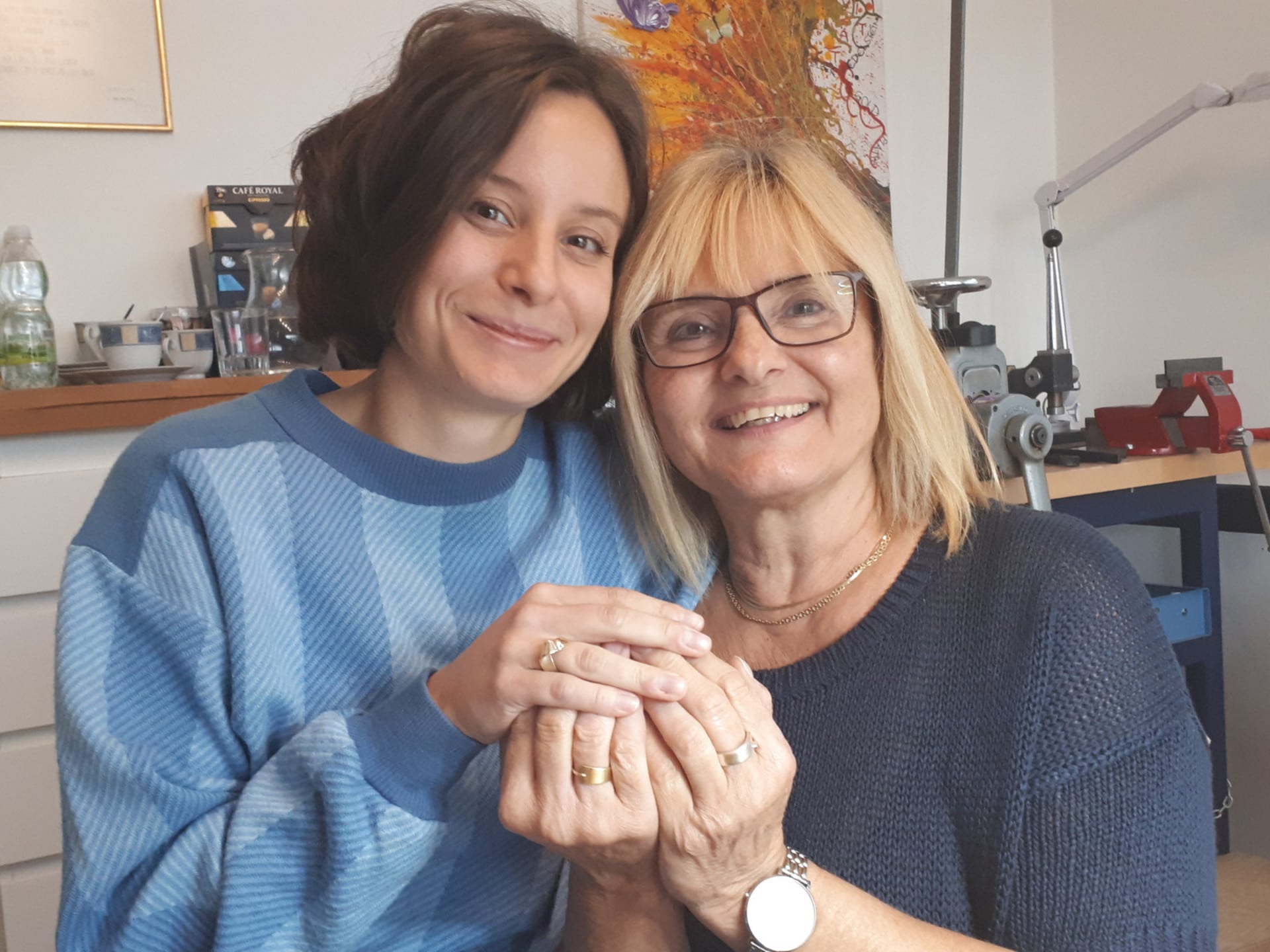 Goldschmiede-Workshop Teilnehmerinnen