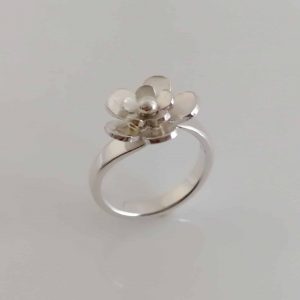 Ring Blume 925 Silber